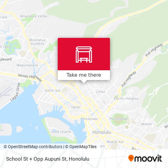 Mapa de School St + Opp Aupuni St