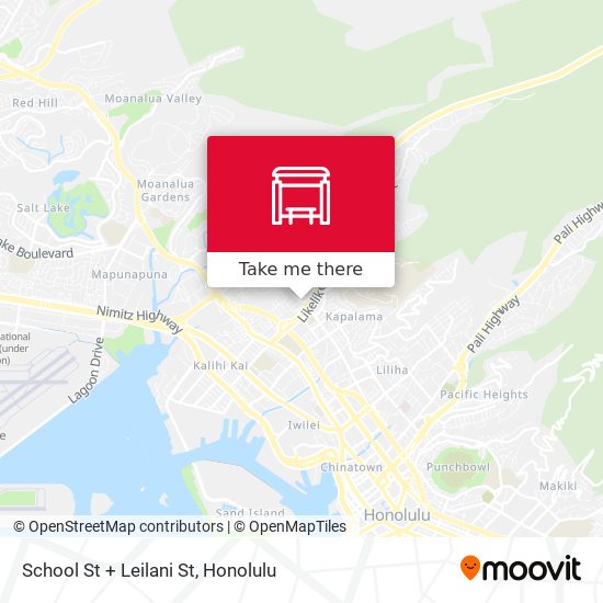 School St + Leilani St map