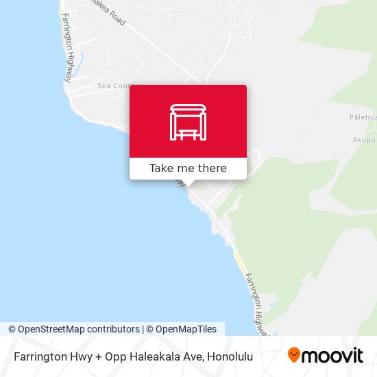Farrington Hwy + Opp Haleakala Ave map