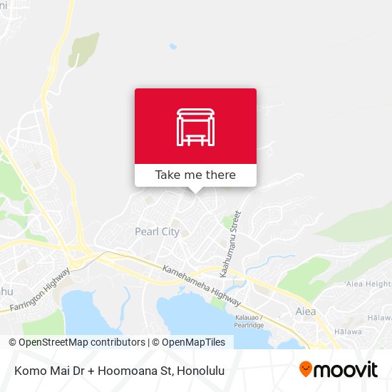 Komo Mai Dr + Hoomoana St map