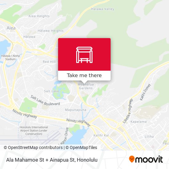 Ala Mahamoe St + Ainapua St map