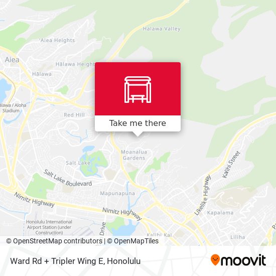 Mapa de Ward Rd + Tripler Wing E