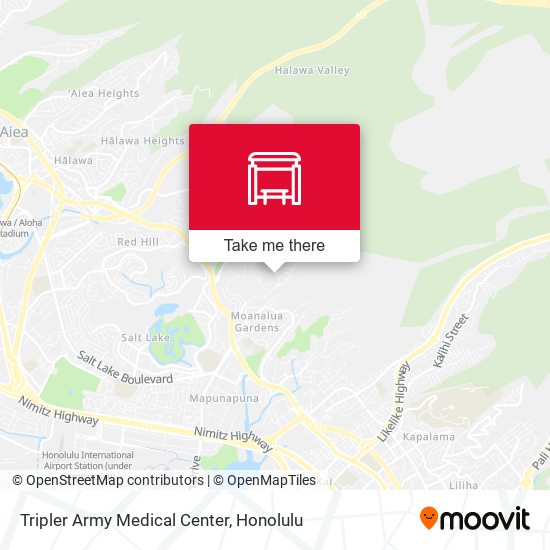 Tripler Army Medical Center map