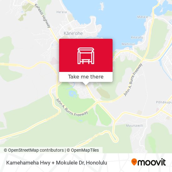 Kamehameha Hwy + Mokulele Dr map