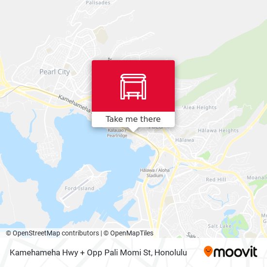 Mapa de Kamehameha Hwy + Opp Pali Momi St