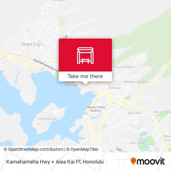 Kamehameha Hwy + Aiea Kai Pl map