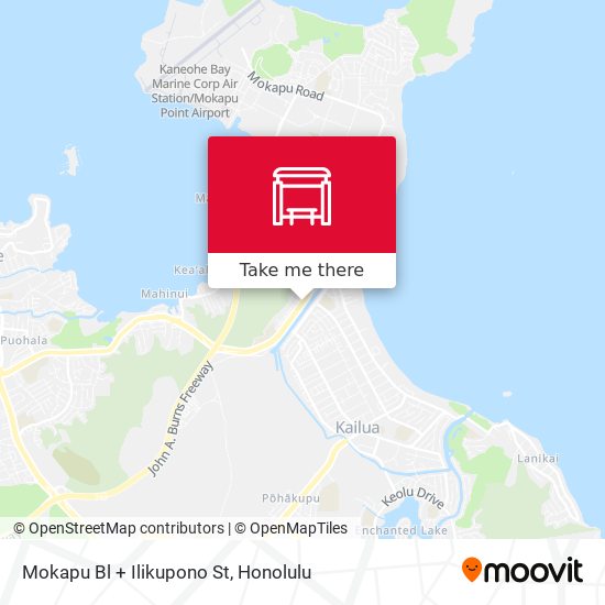 Mokapu Bl + Ilikupono St map