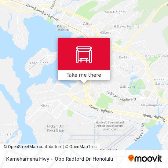 Kamehameha Hwy + Opp Radford Dr map
