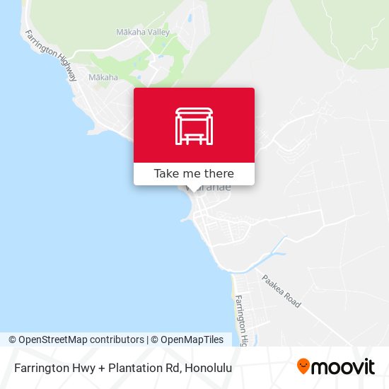 Farrington Hwy + Plantation Rd map
