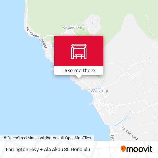 Farrington Hwy + Ala Akau St map