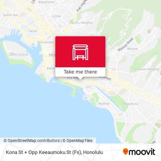 Mapa de Kona St + Opp Keeaumoku St (Fs)