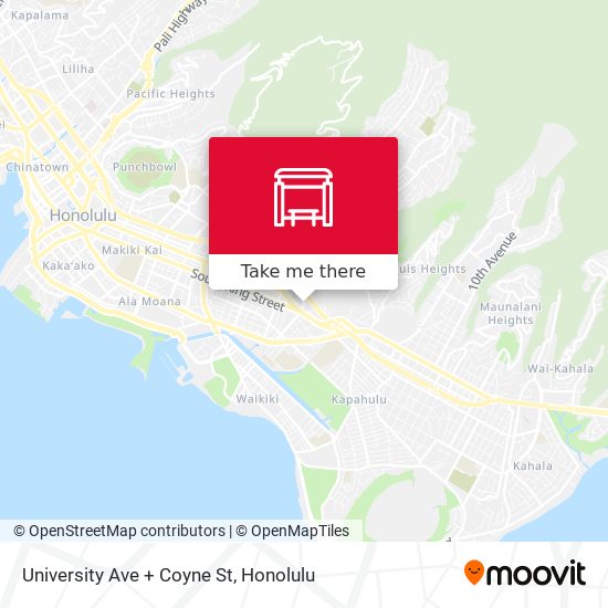 University Ave + Coyne St map