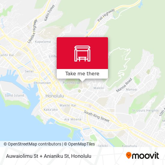 Mapa de Auwaiolimu St + Anianiku St
