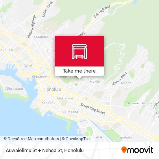 Mapa de Auwaiolimu St + Nehoa St