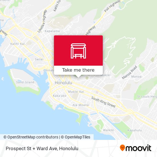 Mapa de Prospect St + Ward Ave