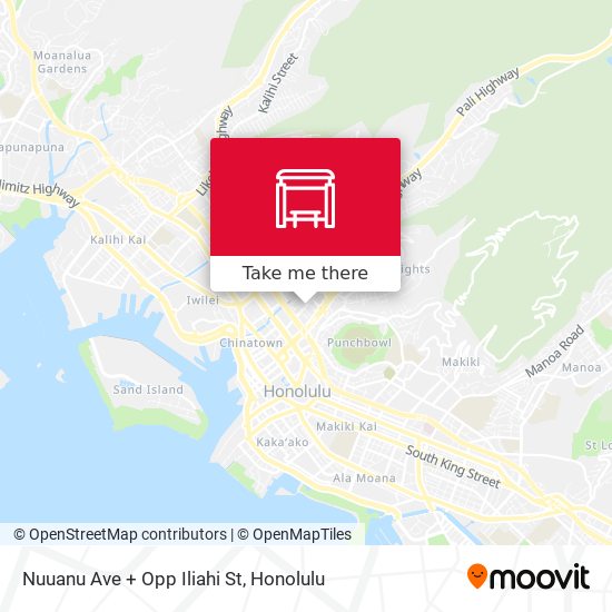 Nuuanu Ave + Opp Iliahi St map