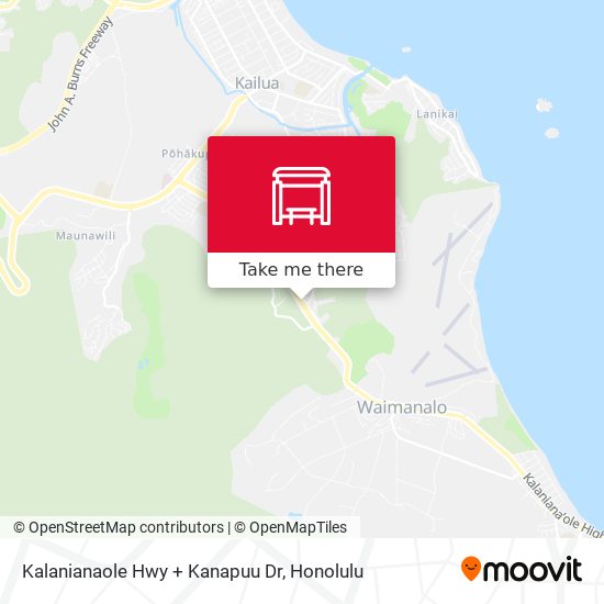 Mapa de Kalanianaole Hwy + Kanapuu Dr