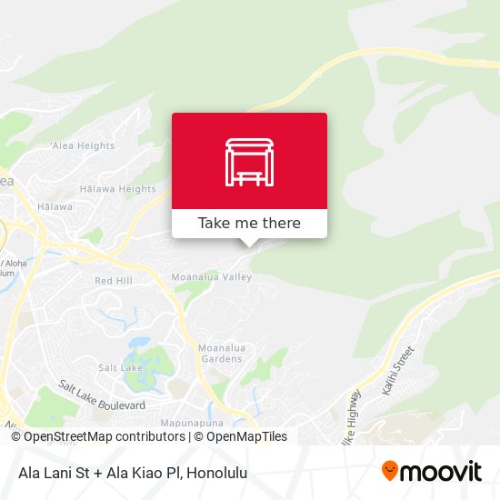 Ala Lani St + Ala Kiao Pl map