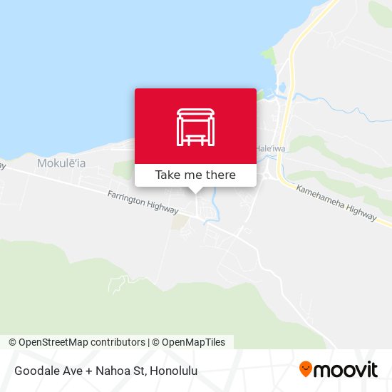 Mapa de Goodale Ave + Nahoa St