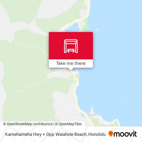 Kamehameha Hwy + Opp Waiahole Beach map