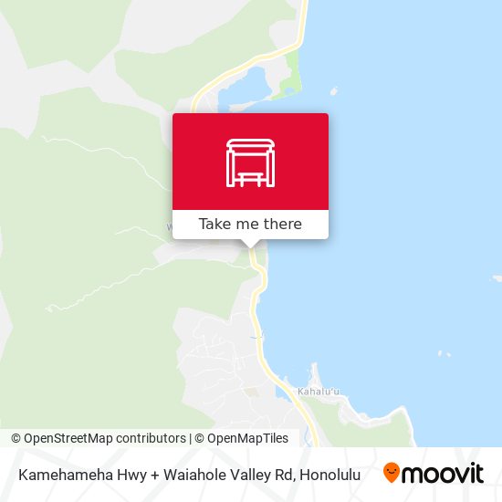 Mapa de Kamehameha Hwy + Waiahole Valley Rd