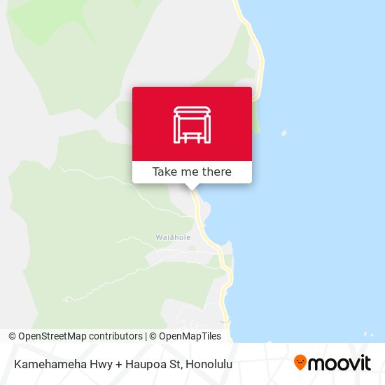 Kamehameha Hwy + Haupoa St map