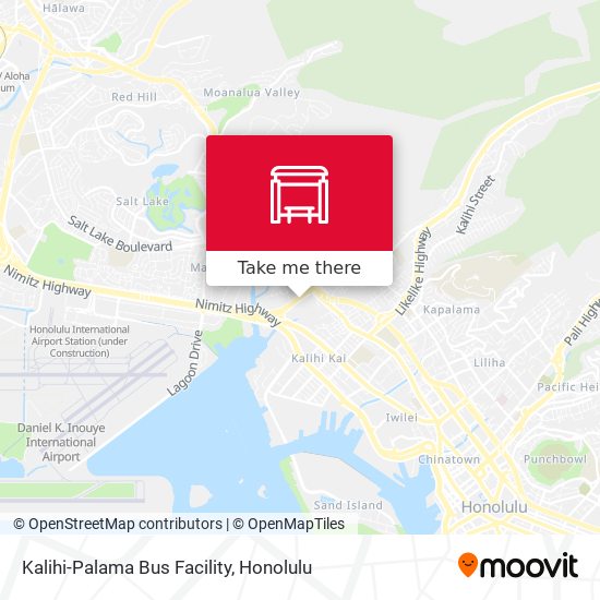 Mapa de Kalihi-Palama Bus Facility
