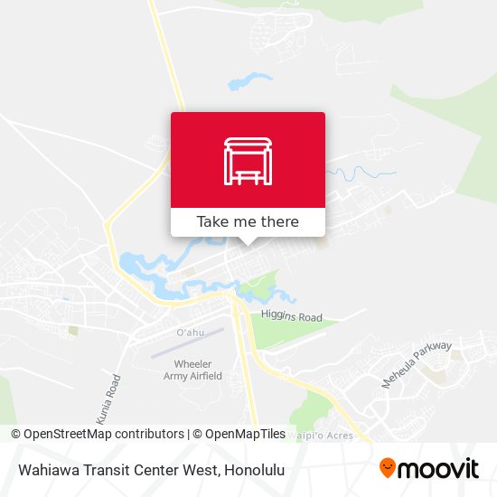 Mapa de Wahiawa Transit Center West
