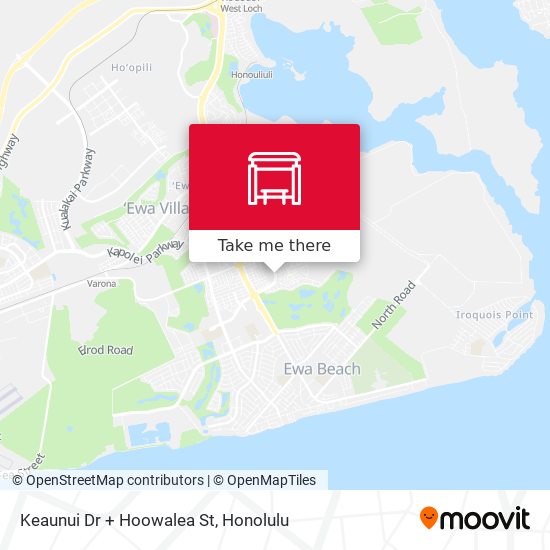 Mapa de Keaunui Dr + Hoowalea St