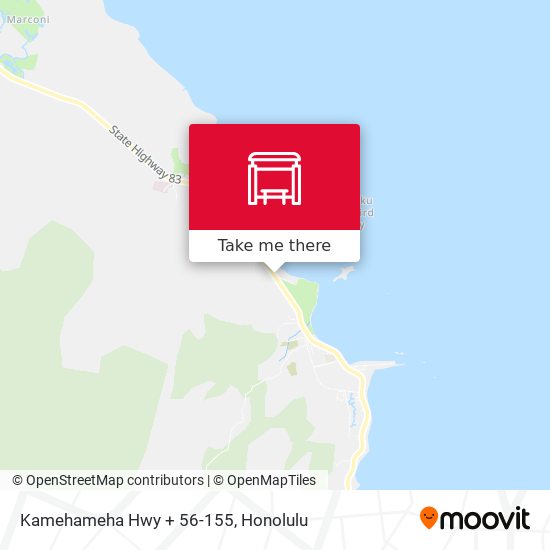 Kamehameha Hwy + 56-155 map