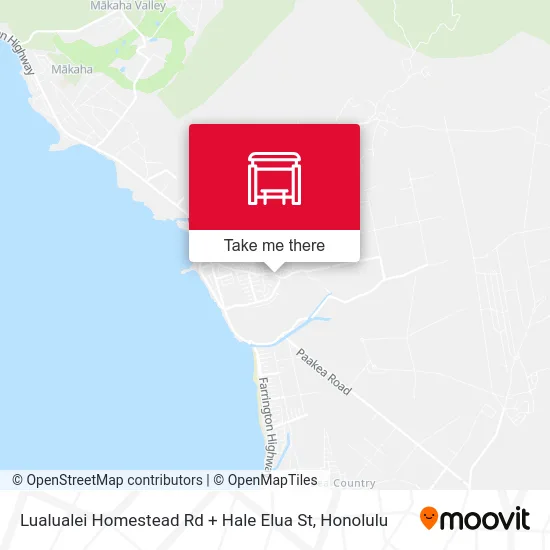 Lualualei Homestead Rd + Hale Elua St map