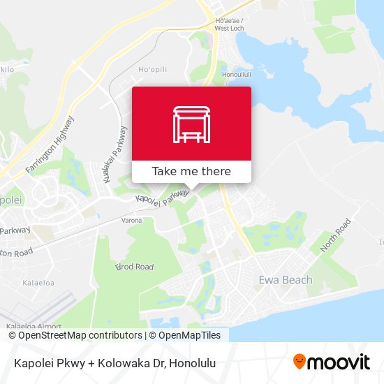 Mapa de Kapolei Pkwy + Kolowaka Dr