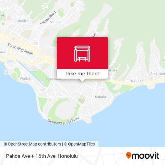 Mapa de Pahoa Ave + 16th Ave