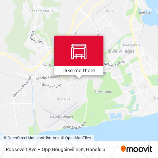 Mapa de Roosevelt Ave + Opp Bougainville St
