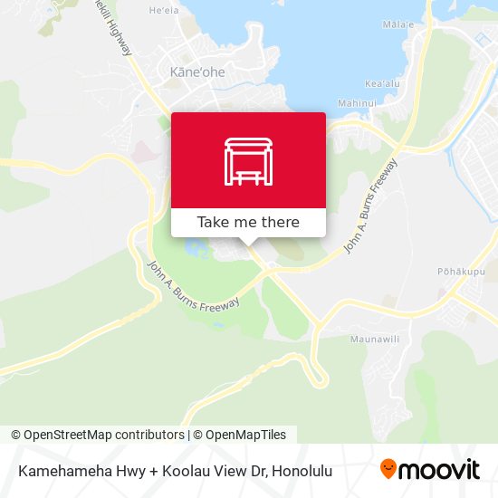 Kamehameha Hwy + Koolau View Dr map