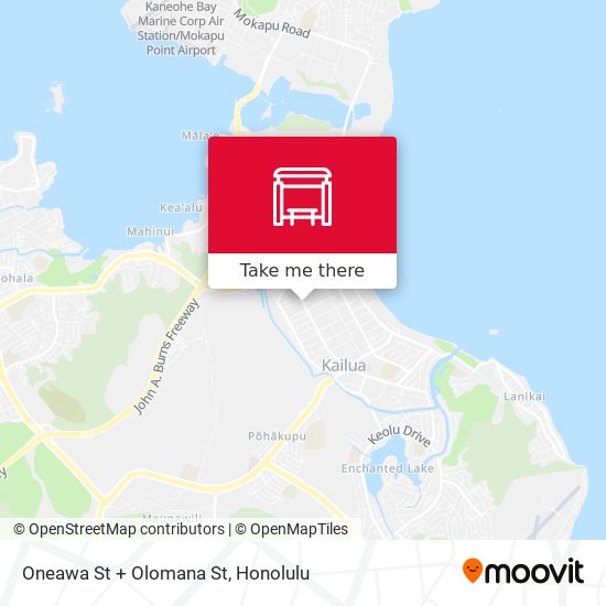 Mapa de Oneawa St + Olomana St