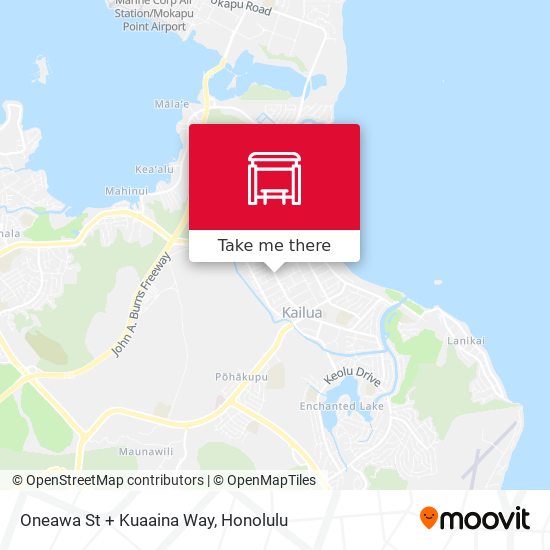 Mapa de Oneawa St + Kuaaina Way