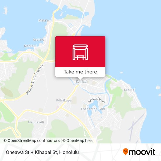 Mapa de Oneawa St + Kihapai St