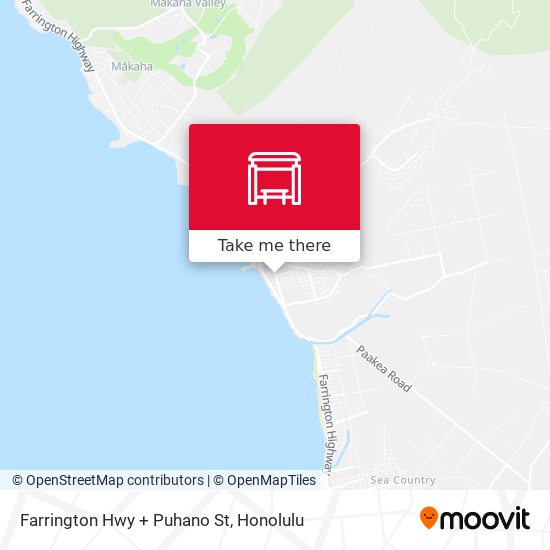 Farrington Hwy + Puhano St map