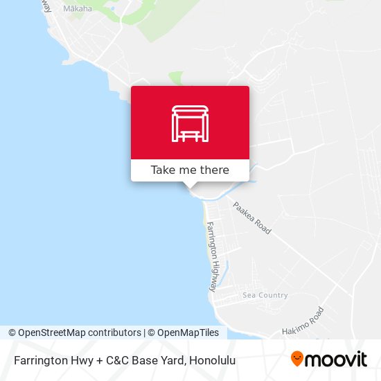 Mapa de Farrington Hwy + C&C Base Yard