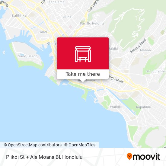 Mapa de Piikoi St + Ala Moana Bl