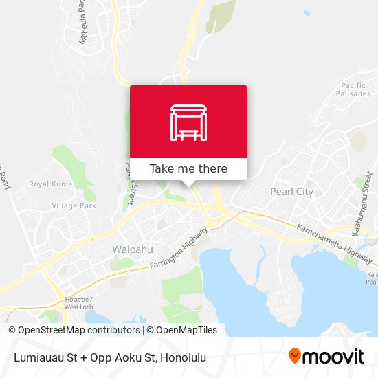 Mapa de Lumiauau St + Opp Aoku St