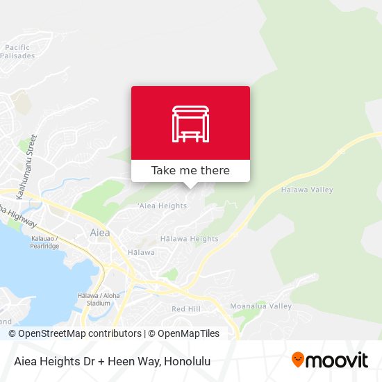 Aiea Heights Dr + Heen Way map