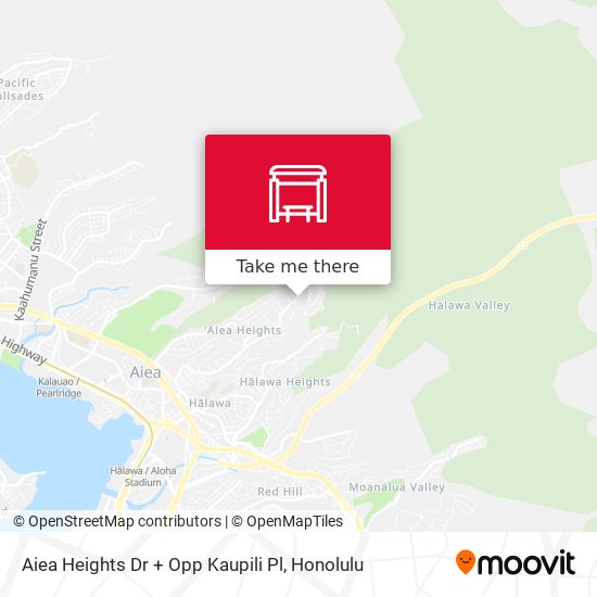 Mapa de Aiea Heights Dr + Opp Kaupili Pl