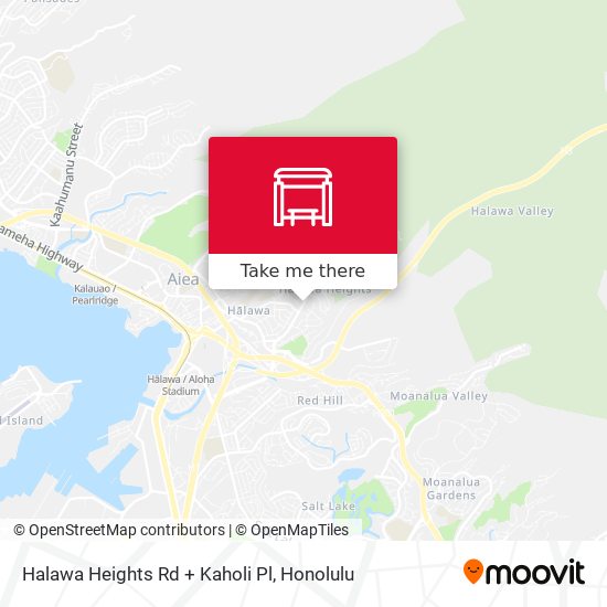 Halawa Heights Rd + Kaholi Pl map