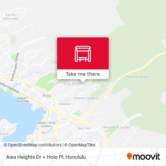 Mapa de Aiea Heights Dr + Holo Pl