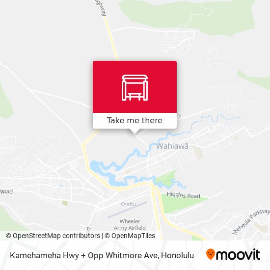 Mapa de Kamehameha Hwy + Opp Whitmore Ave
