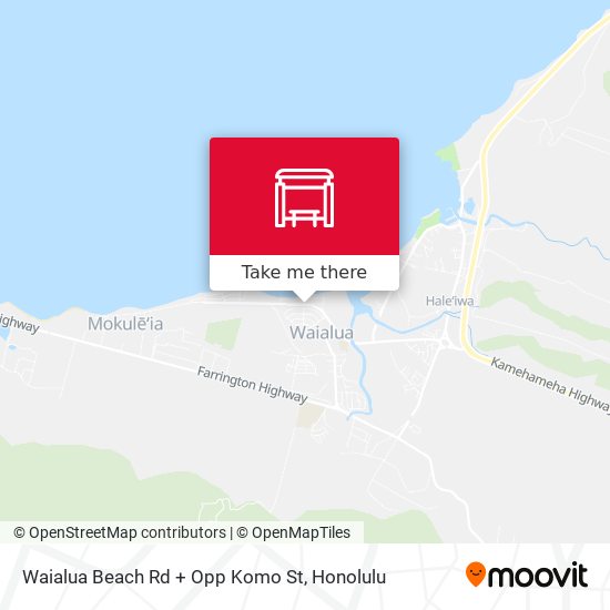 Waialua Beach Rd + Opp Komo St map