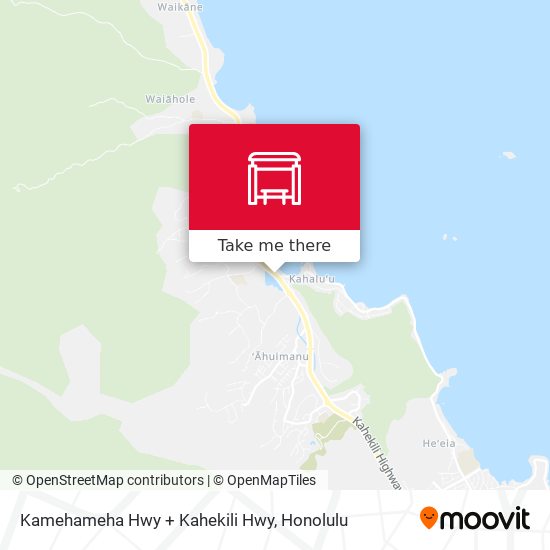 Kamehameha Hwy + Kahekili Hwy map