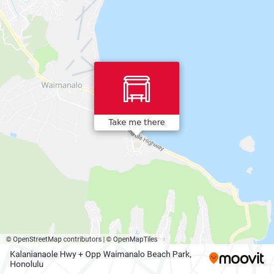 Kalanianaole Hwy + Opp Waimanalo Beach Park map